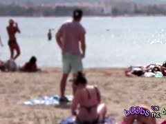 Hey babe let's walk down the beach typsy & topless together
