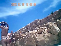 sexy boobs on beach