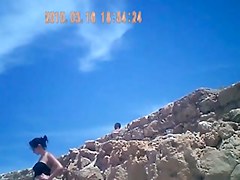 sexy boobs on beach