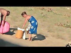Hidden vid of hot French couple on beach part 7