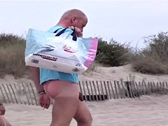 French nudist beach Cap d'Agde people walking nude 03