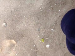 cum on girl at beach