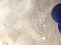 cum on girl at beach