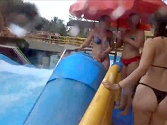 He filmed her friends at the water park