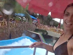 He filmed her friends at the water park
