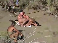 Nude Beach - Fingering with Watcher