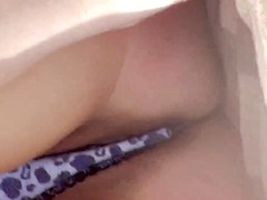 transparent panties, beach