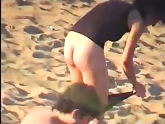 Changing at the beach