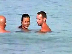 two Couples Caught by Voyeur in the Dunes (Cap d'Agde, France)