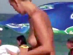 Nudist Beach Perv three Legal Age girlr A-Hole and Pantoons