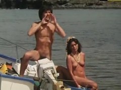 Juvenile and exposed couples on nudist island