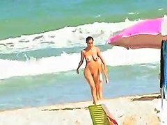 curly nudist out of sea