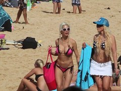 Tanga Strap String Bikini Beach Gals HD