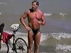 fellows in strap on the beach