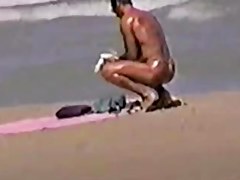 fellows in strap on the beach