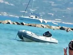 Beach voyeur 04 - Topless chicks puts sun spunk on face