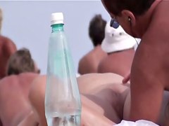 French nudist beach Cap d'Agde cookie widen legs