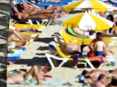 Topless Beach Cutie with belt Gran Canaria