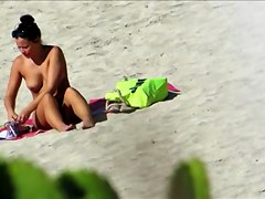 Topless Beach Cutie with belt Gran Canaria