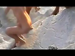 In Nature's Garb Beach - Hawt Bareback Male+Male+Female Public Trio