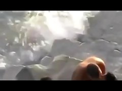 In Nature's Garb Beach - Hawt Bareback Male+Male+Female Public Trio