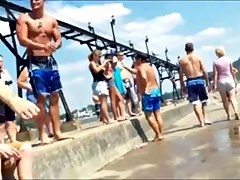 Candid College Beach Bikini A-Hole Ass West Michigan Butt