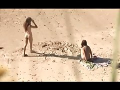 Voyeur on public beach. Hawt juvenile pair sex once more