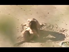 Voyeur on public beach. Hawt juvenile pair sex once more