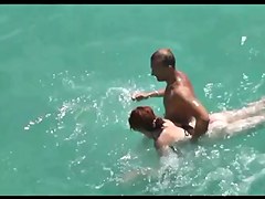 Voyeur on public beach sex