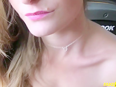 Barbie Sins & Honour May in Taxi training leads to threesome - FakeTaxi