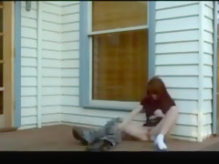 Redhead fingering twat