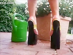 Amazing homemade High Heels, Outdoor porn movie