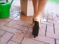 Amazing homemade High Heels, Outdoor porn movie