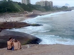 Impeccable Brazilian butts of the public beach in Sao Paulo