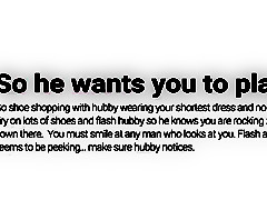 Shoe shop slut hotwife dare 5 points