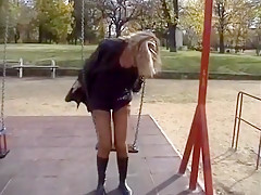 Exotic homemade Outdoor, Stockings porn clip