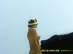 Filming naked girls on the beach