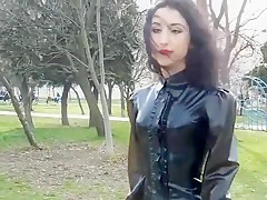 Exotic homemade Latex, High Heels adult clip