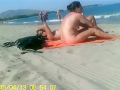 Naked older lady with nice breasts