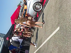 White thong in public