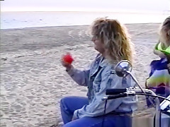 Incredible pornstar Racquel Darrian in best public, vintage adult clip
