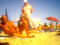 Nude beach wankers 10