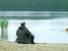 Nudist colony sex scene with hot kissing