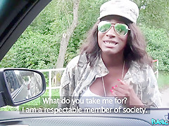 Jai James & Martin Gun in Ebony G.I. Fucks big white cock - PublicAgent