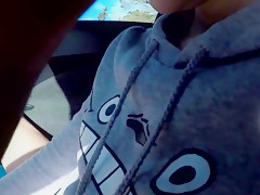 Big cum on my glasses love at beach