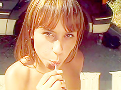 Crazy pornstar in horny facial, brunette xxx clip