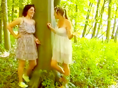 Two lesb with wild forest