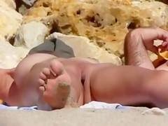 Naked Amateur Wife Pussy Filmed at the Beach