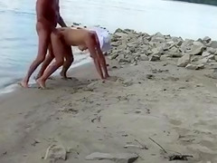 Hungarian Couple Fucks by the River in Budapest