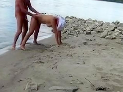 Hungarian Couple Fucks by the River in Budapest